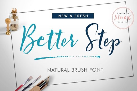 Better Step: Elevating Your Design with Elegant Brushed Script