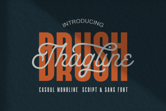 Brush Thagline Typeface Evaluation