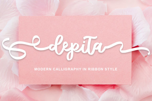 Depita: The Quirky Ribbon Script That Elevates Modern Design