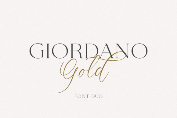 Giordano Gold: Elevating Design with Elegant Script