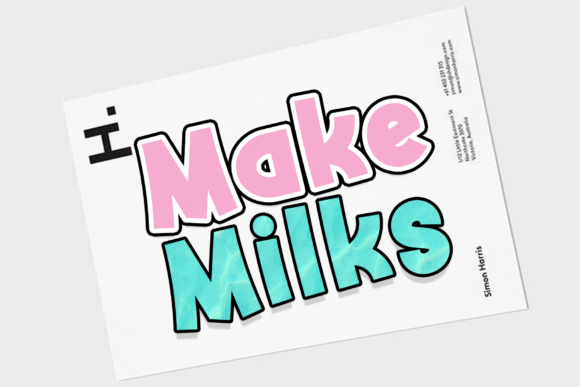 Make Milks: Elevating Artisanal Branding with Sophisticated Typography