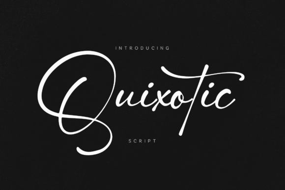 Quixotic: A Signature Script for Refined Brand Identity